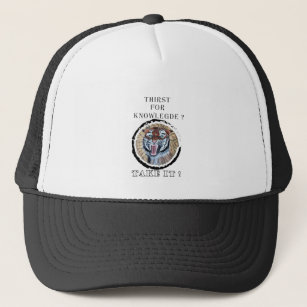 Expecting an attack loner tiger trucker hat