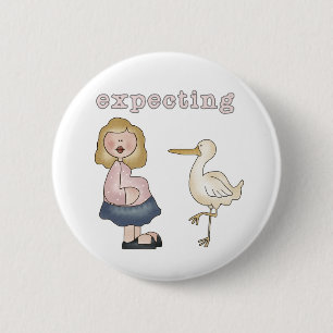 Expecting Baby - Stork Tshirts and Gifts 2 Inch Round Button