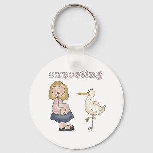 Expecting Baby - Stork Tshirts and Gifts Keychain
