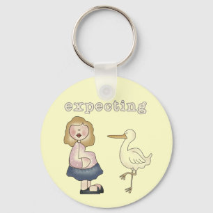 Expecting Baby - Stork Tshirts and Gifts Keychain