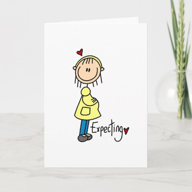 Expecting Baby T-shirts and Gifts Announcement (Front)