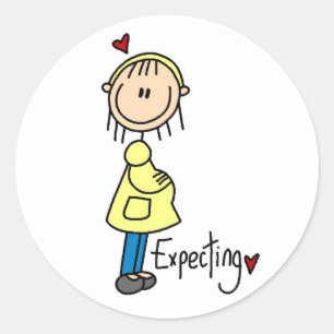 Expecting Baby T-shirts and Gifts Classic Round Sticker