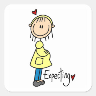Expecting Baby T-shirts and Gifts Square Sticker