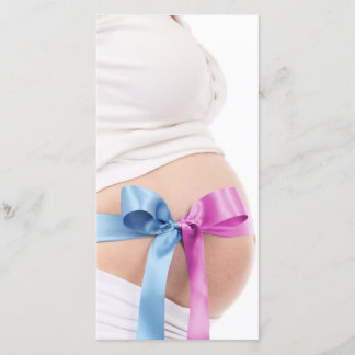 Expecting Boy or Girl--Pregnant Belly note card