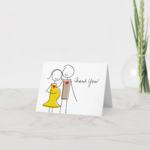 Expecting Couple, Coed Baby Shower Thank You Cards