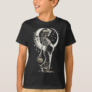 Expecting mom easter pregnant skeleton mom art T-Shirt