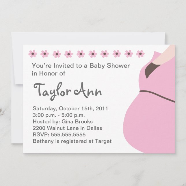 Expecting Mother Baby Shower Invitation (Front)
