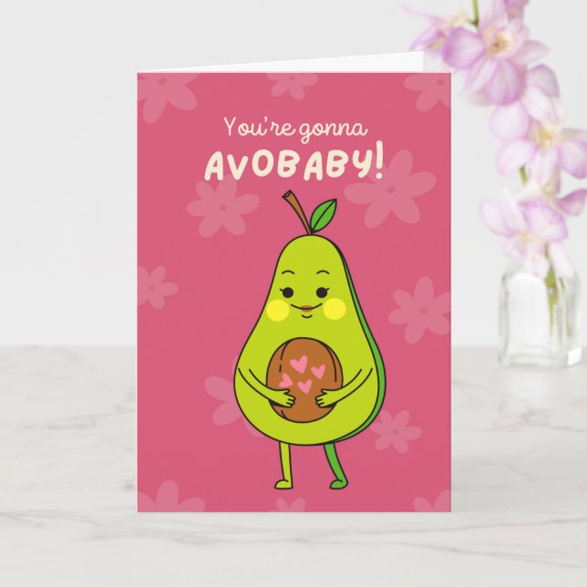 Expecting Mother: You're Gonna Avo-baby Card (Orchid)