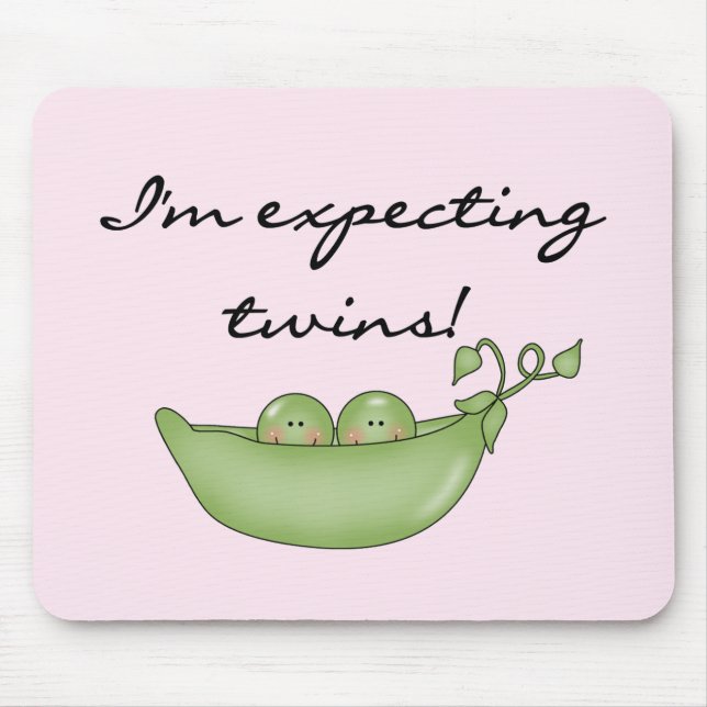 Expecting Twins - Peas in a Pod Mouse Pad (Front)