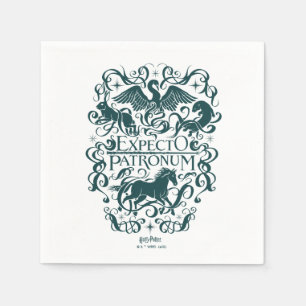 Expecto Patronum Filigree Graphic Napkin