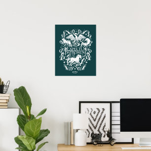 Expecto Patronum Filigree Graphic Poster