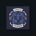 Expecto Patronum Vintage Silhouette Graphic Canvas Print<br><div class="desc">Channel the power of light with this bold Expecto Patronum design, inspired by one of the most iconic spells in the wizarding world. Featuring a striking crest-style composition with majestic Patronus forms, lightning bolt accents, feathers, and sparkling magical details, this artwork captures the strength and protection embodied by the Patronus...</div>
