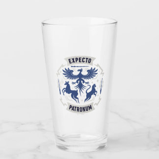Expecto Patronum Vintage Silhouette Graphic Glass