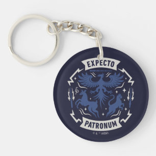 Expecto Patronum Vintage Silhouette Graphic Keychain