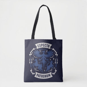 Expecto Patronum Vintage Silhouette Graphic Tote Bag