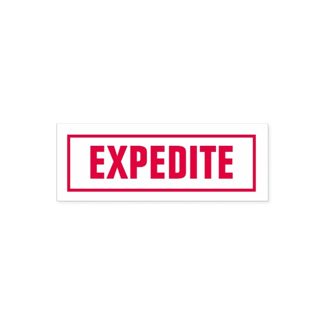 Expedite for business documents self-inking stamp (Design)