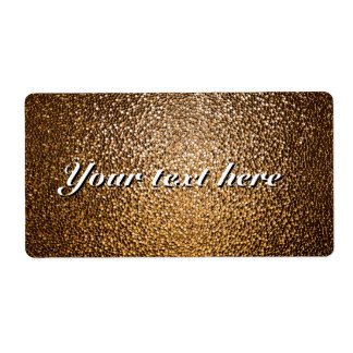 Expédition étiquettes avec motif d'or festif