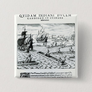 Expedition of Thomas Cavendish 2 Inch Square Button