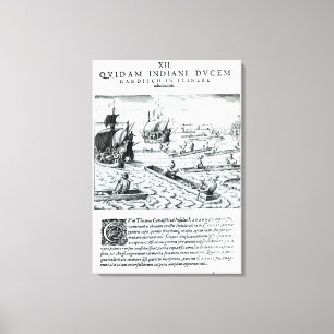 Expedition of Thomas Cavendish Canvas Print