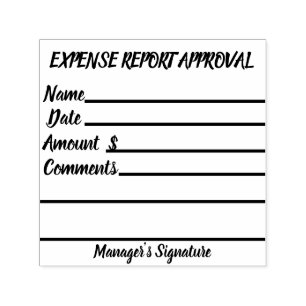 Expense Report Approval Stamp