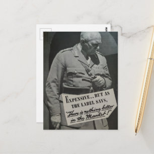 Expensive Man Collage Postcard