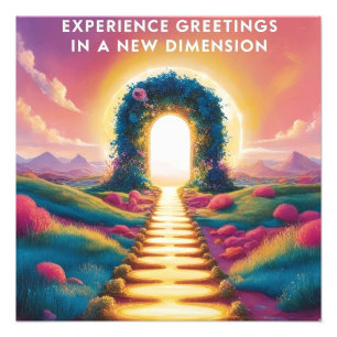 Experience Greetings in a New Dimension - Surreal Photo Print