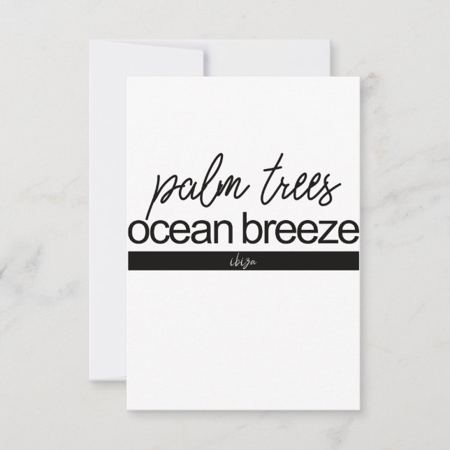 Experience Ibiza | Inspirational Card (Front)