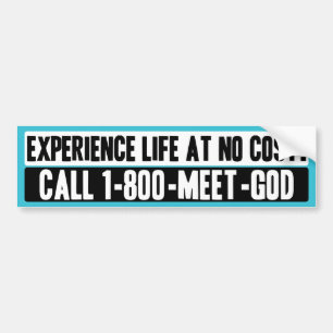 Experience Life Bumper Sticker