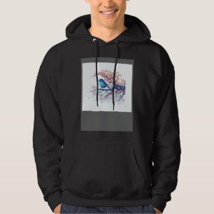 Experience Nature s Beauty with Blue Bird on Japan Hoodie