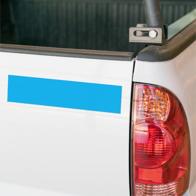 Experience the Beauty of a Blue Sky with a Plane Bumper Sticker (On Truck)