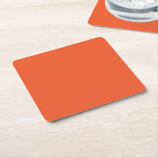 Experience the Beauty of a Blue Sky with a Plane Square Paper Coaster (Angled)
