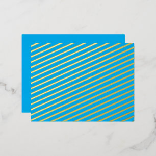 Experience the Beauty of a Clear Blue Sky Foil Holiday Postcard