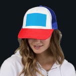 Experience the Beauty of a Clear Blue Sky  Trucker Hat<br><div class="desc">Embrace the breathtaking view of a clear blue sky as a plane soars through the vibrant atmosphere. Explore the wonders of aviation travel on a perfect day with fluffy clouds.</div>