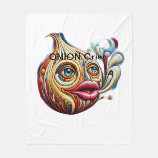  🎨 Experience the Emotional Journey of an ONION. Fleece Blanket
