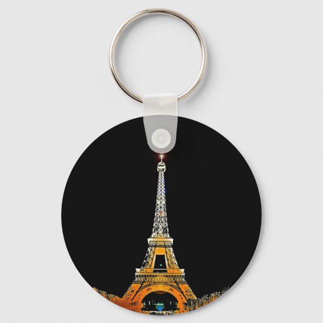 Experience the Magic of Paris: The Eiffel Tower Keychain (Front)
