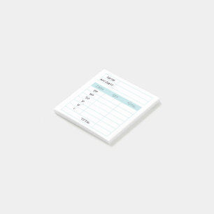 Experienced Bank Budgeting Withdrawl Post-it Notes