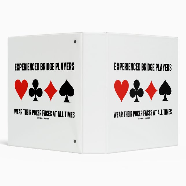 Experienced Bridge Players Wear Their Poker Faces Binder (Background)