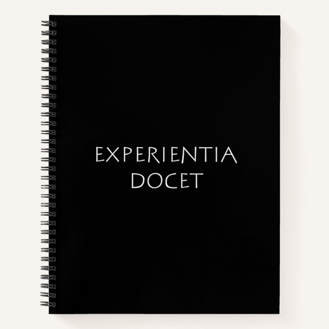 Experientia docet notebook (Front)