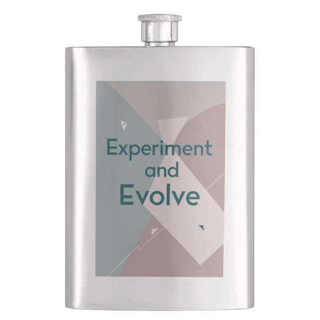 Experiment And Evolve Hip Flask (Front)