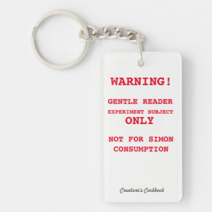 Experiment Subject Keychain
