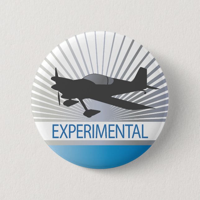 Experimental Aircraft 2 Inch Round Button (Front)