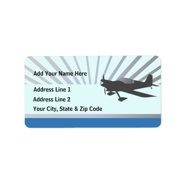 Experimental Aircraft Label (Front)
