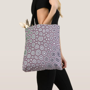 Experimental pattern tote bag