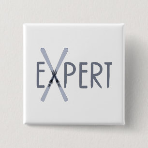 Expert 2 Inch Square Button
