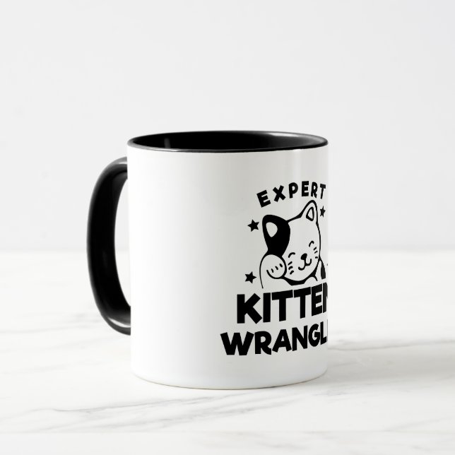 EXPERT KITTEN WRANGLER MUG (Front Left)