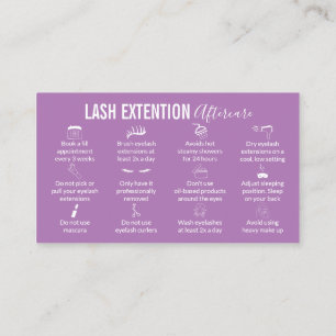Expert Lash Care Tips to Boost Growth Volume Business Card