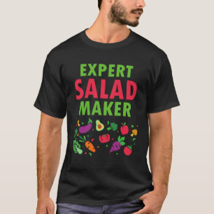 Expert Salad Maker Healthy Chef Vegetable T-Shirt
