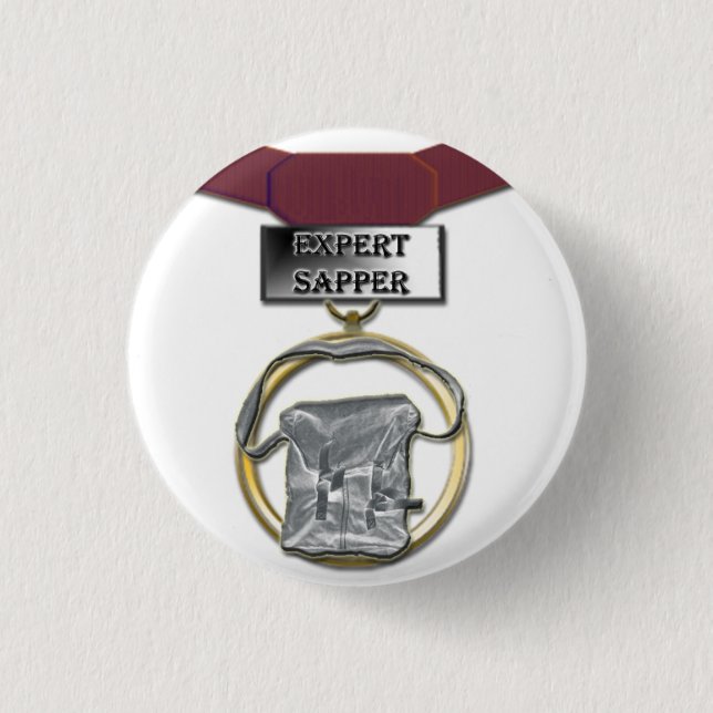 Expert Sapper medal button (Front)