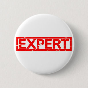 Expert Stamp 2 Inch Round Button
