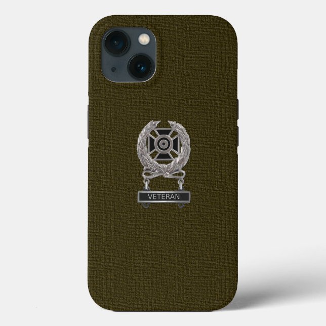 Expert Veteran Badge Medal Case-Mate iPhone Case (Back)
